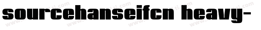 sourcehanseifcn heavy字体转换